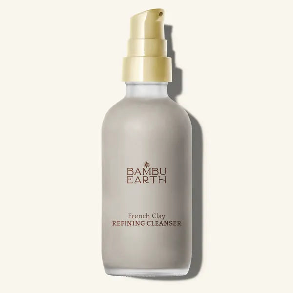 French Clay Refining Cleanser, frosted glass pump bottle, 4 fl oz