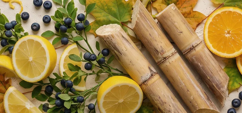 Botanical spread: bilberry, sugar cane, lemon, orange, sugar maple