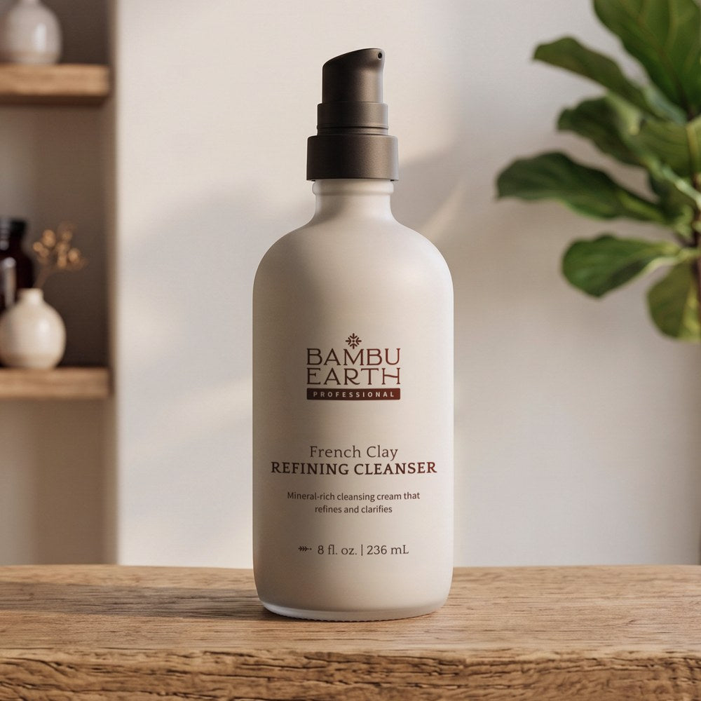 French Clay Refining Cleanser on a treatment-room counter